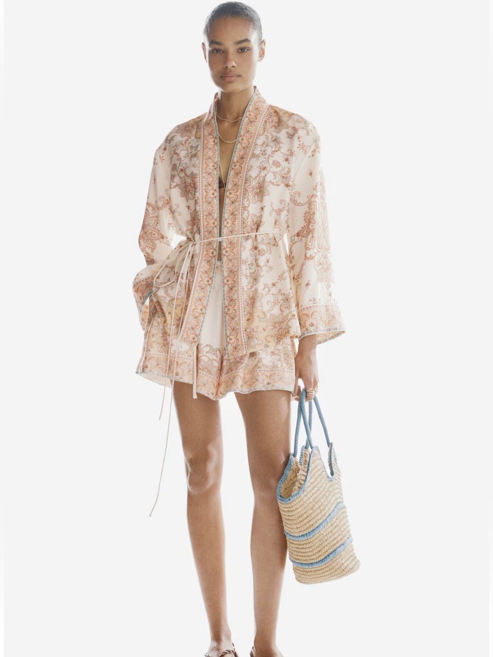 Casual Wrap Jacket -Kimono - Picture 2 of 5